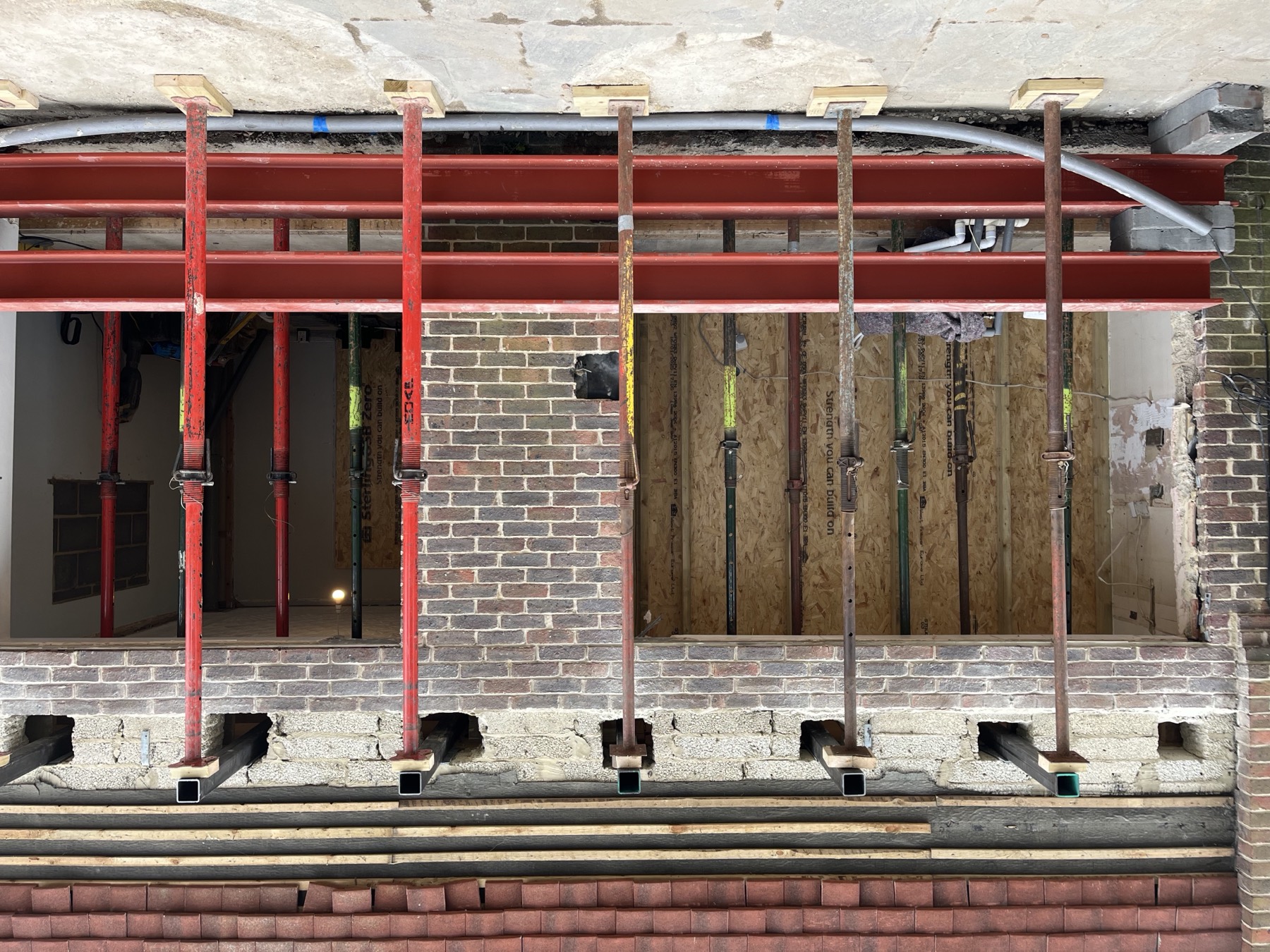 Skeens & Wallace at work on site